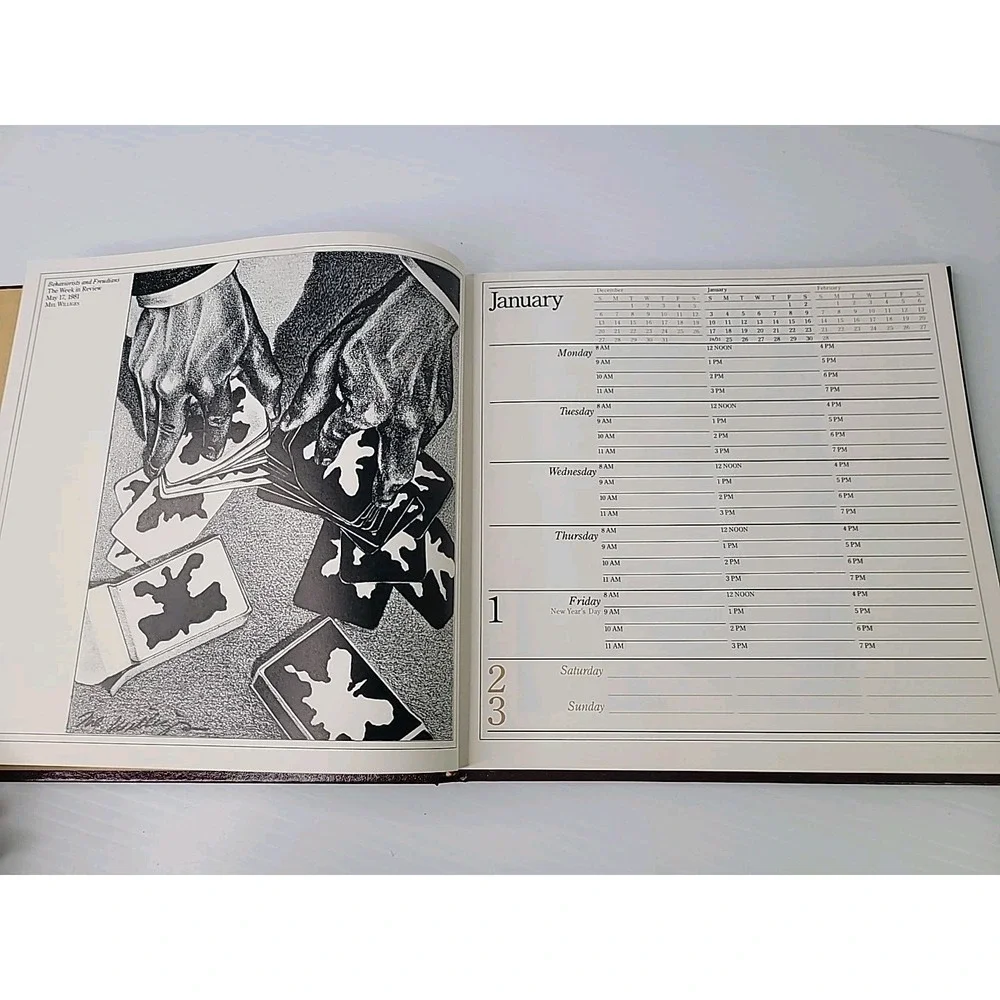 VTG RARE 1982 The New York Times Appointment Calendar Hardcover‎ Book Unused